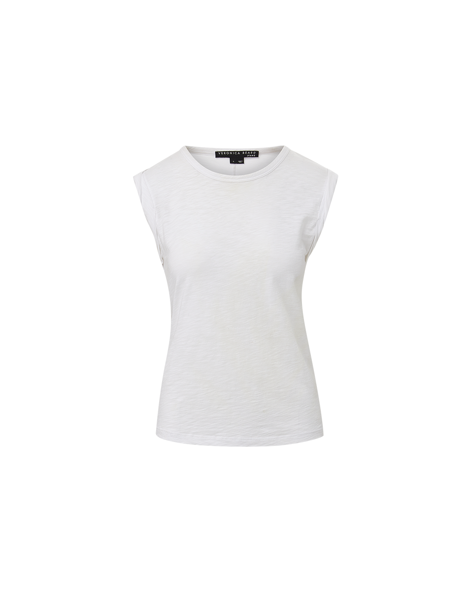 Veronica Beard Dree Muscle Tank Top - White