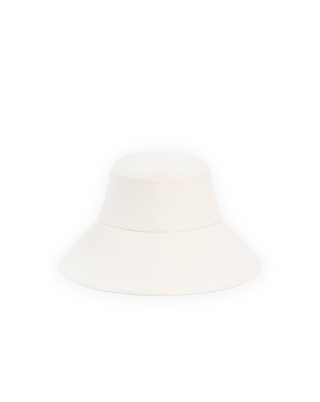Walker Cotton Bucket Hat in Off-White | Veronica Beard