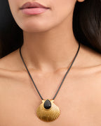 Veronica Beard Shell Cord Necklace
