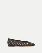 Veronica Beard Cienna Woven Satin Flat - Espresso