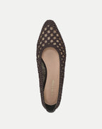 Veronica Beard Cienna Woven Satin Flat - Espresso