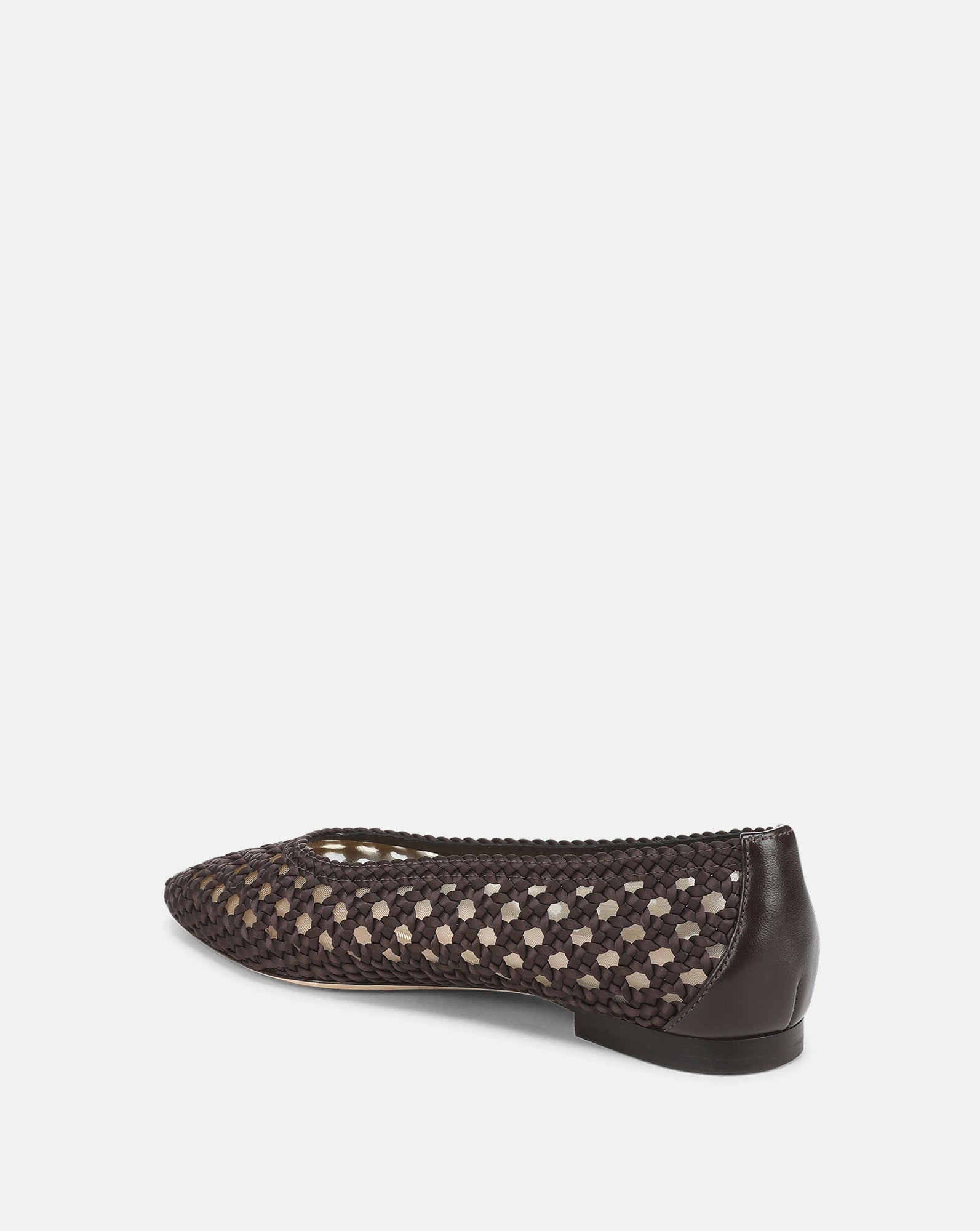 Veronica Beard Cienna Woven Satin Flat - Espresso