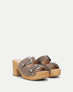 Veronica Beard Halifax Clog Sandal - Bark