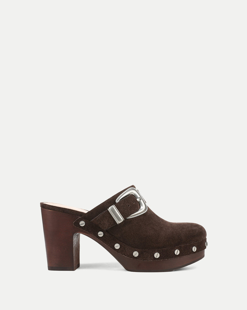 Veronica Beard Larken Platform Clog - Espresso