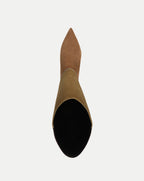 Veronica Beard Lisa Kitten-Heel Boot - Chestnut/Fennel/Espresso