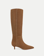 Veronica Beard Lisa Kitten-Heel Boot - Chestnut