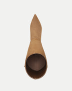 Veronica Beard Lisa Kitten-Heel Boot - Chestnut