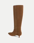 Veronica Beard Lisa Kitten-Heel Boot - Chestnut