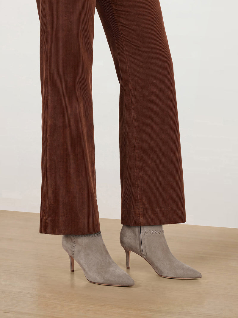 Veronica Beard Brown corduroy wide leg trousers.