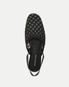 Veronica Beard Malia Woven Satin Mule - Black