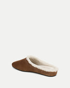 Veronica Beard Narcisa Shearling Mule - Chestnut