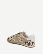 Veronica Beard Natalia Calf Hair Sneaker - Sand/Brown Multi