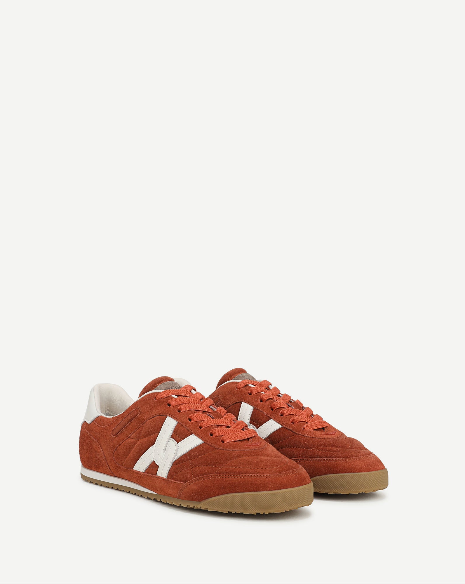 Natalia Suede Sneaker in Rust | Veronica Beard