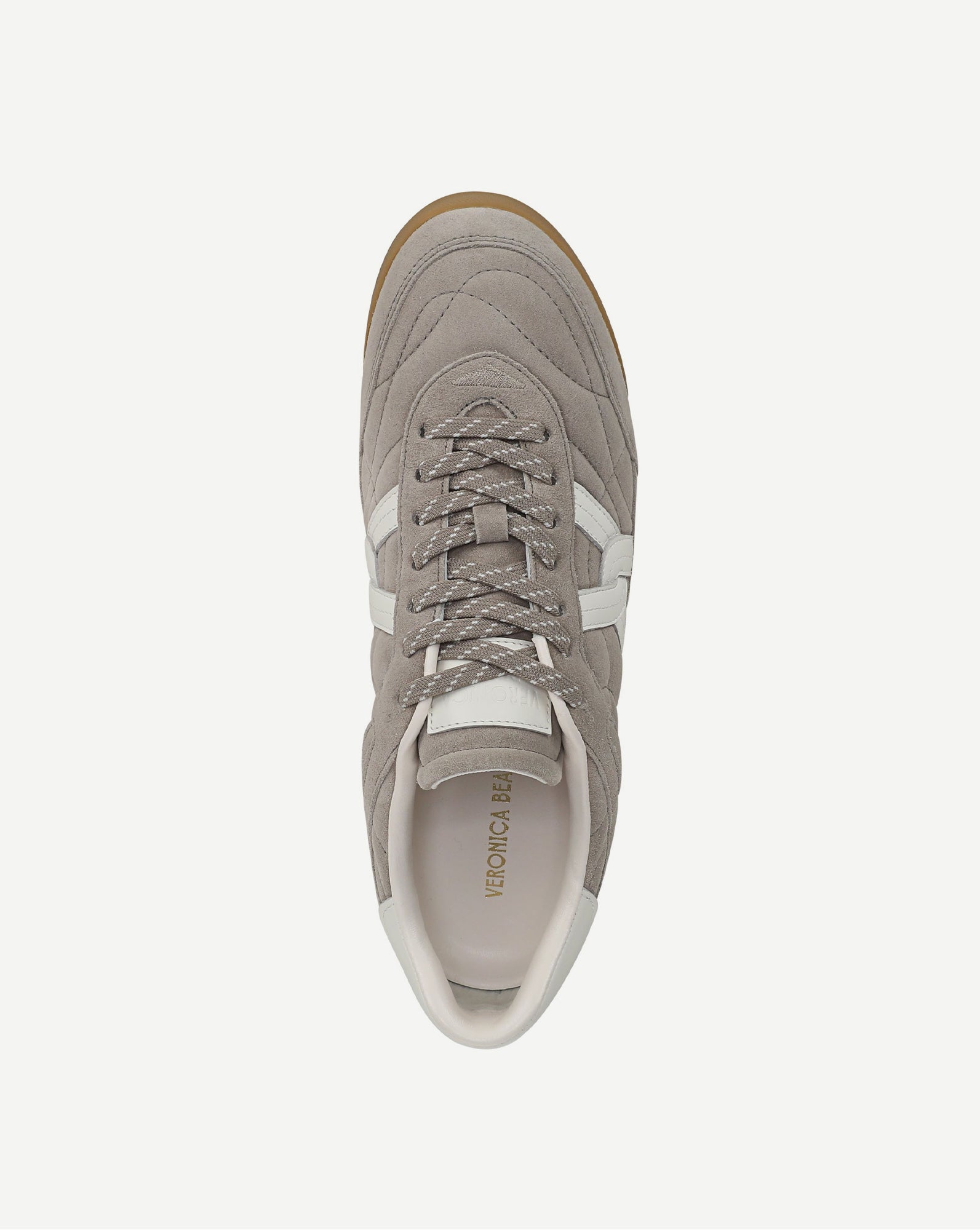 Veronica Beard Natalia Suede Sneaker - Cobblestone