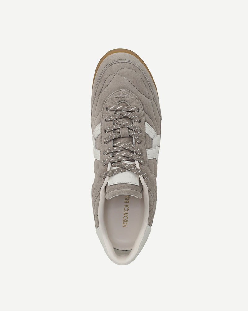 Veronica Beard Natalia Suede Sneaker - Cobblestone