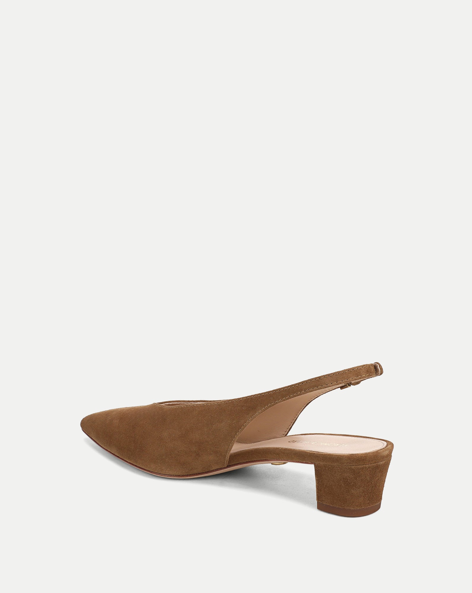 Veronica Beard Brown suede slingback block heel shoe