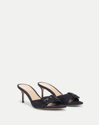Veronica Beard Tia Buckle Sandal - Navy