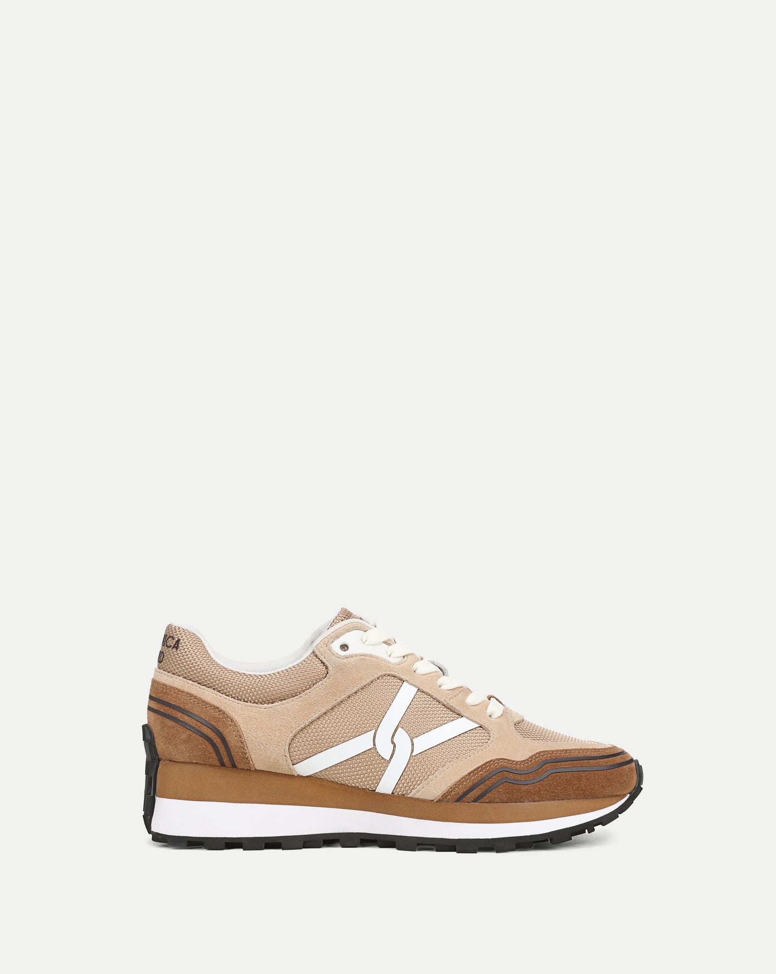 s*s様 Varde77 / NUBUCK LEATHER EMBROIDERE Natalia Suede Sneaker in Silver/Grey | Veronica Beard