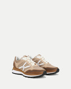 Veronica Beard Valentina Sport Sneaker - Chestnut/Ecru