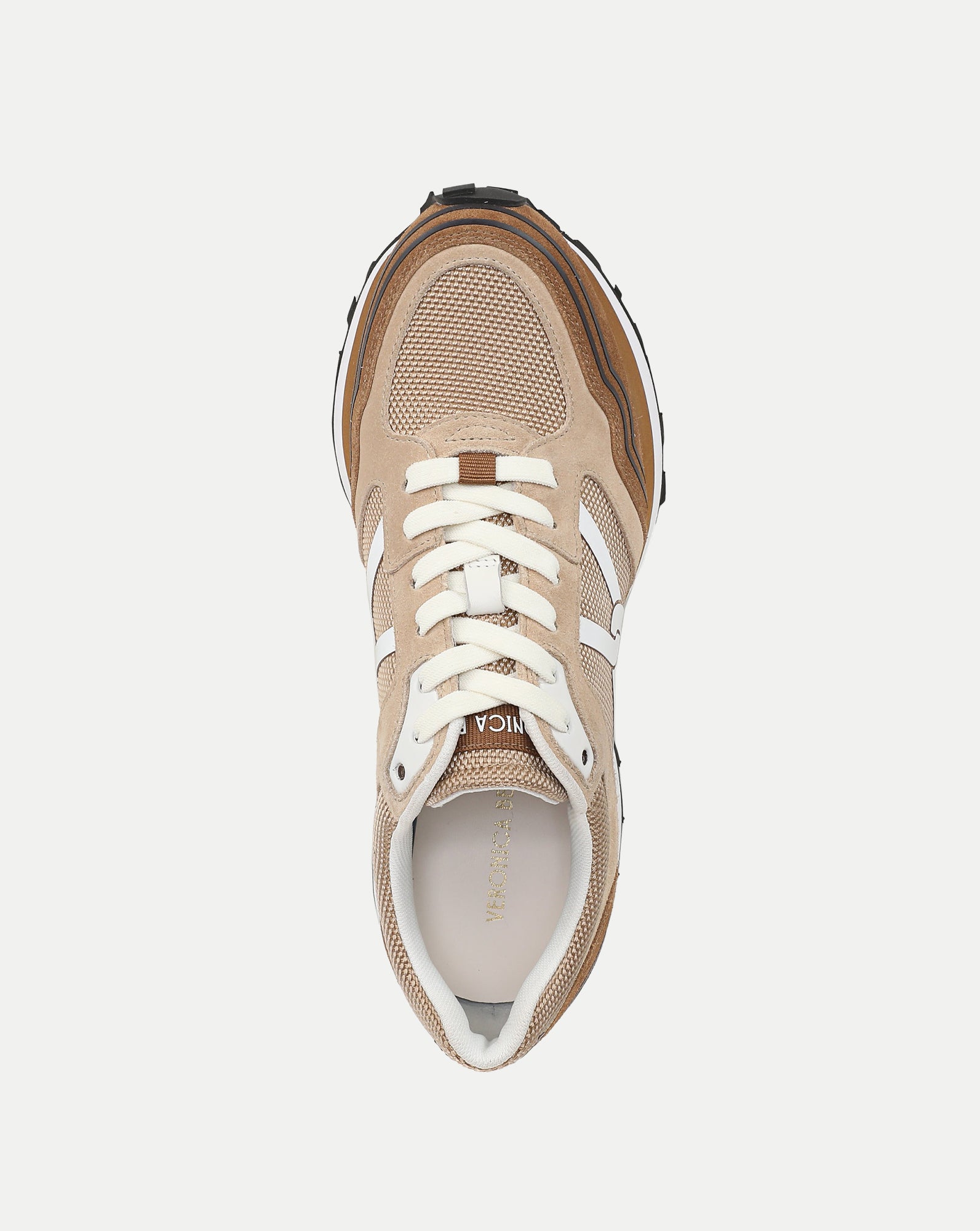 VALENZA PO SPORTSクリーム色のセーター40 Valentina Sport Sneaker in Chestnut/Ecru | Veronica Beard
