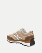 Veronica Beard Valentina Sport Sneaker - Chestnut/Ecru