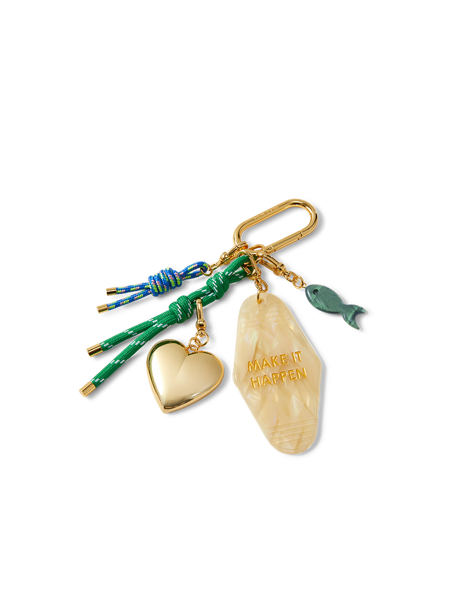 Make it Happen Cluster Bag Charm in Green | Veronica Beard