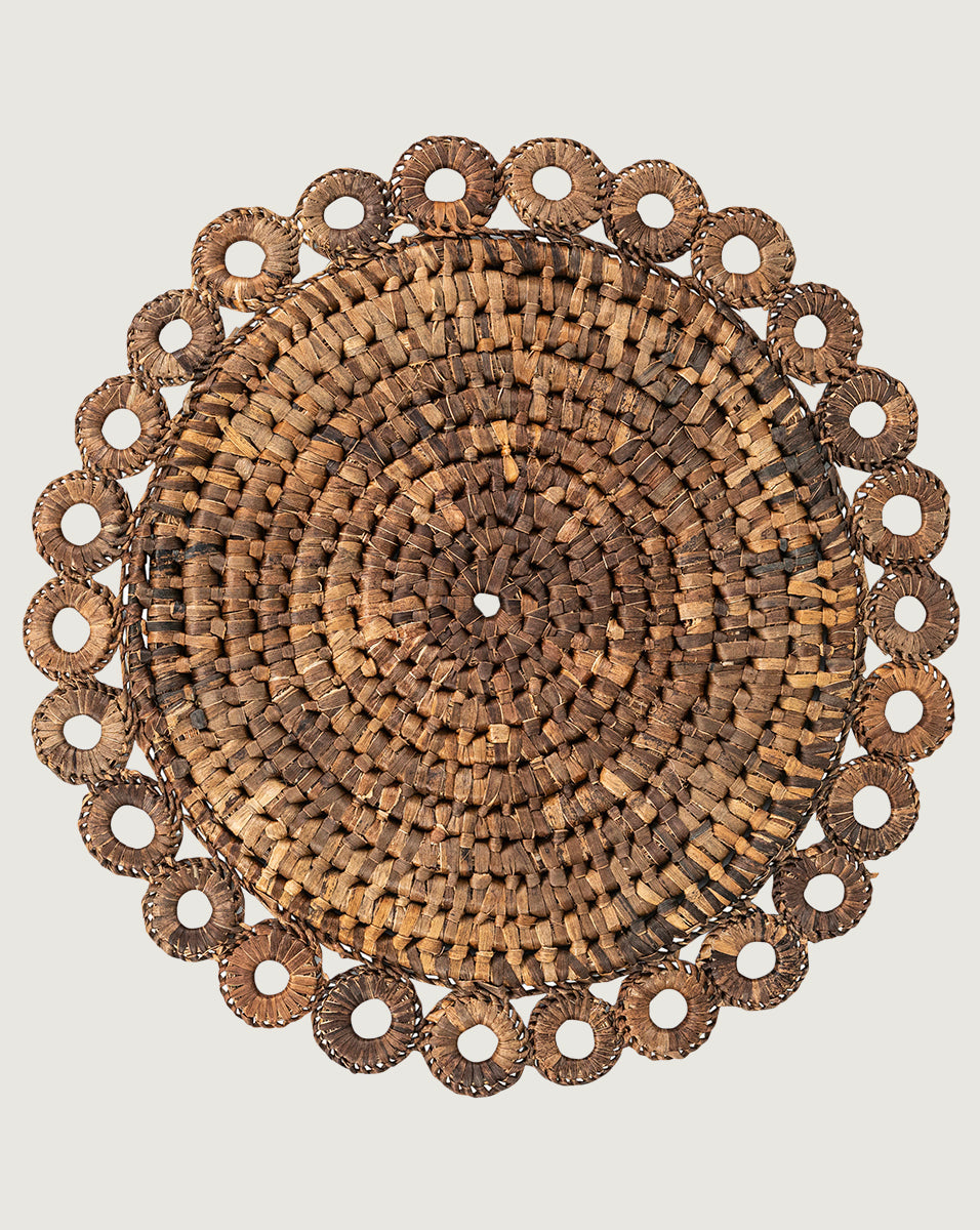 Rustic Ring Nat Placemat | Veronica Beard