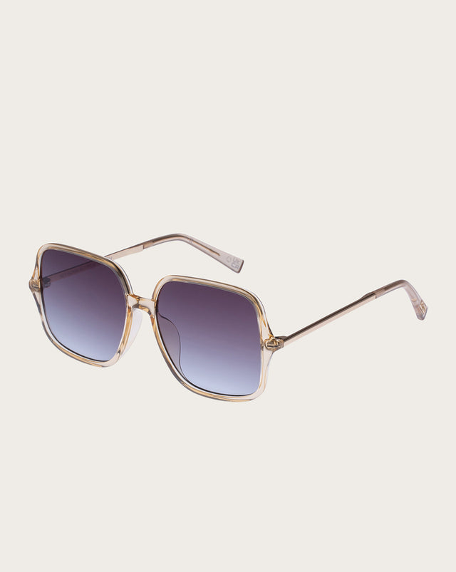 Oversized 70S-Inspired Sunglasses - Ecru - 2