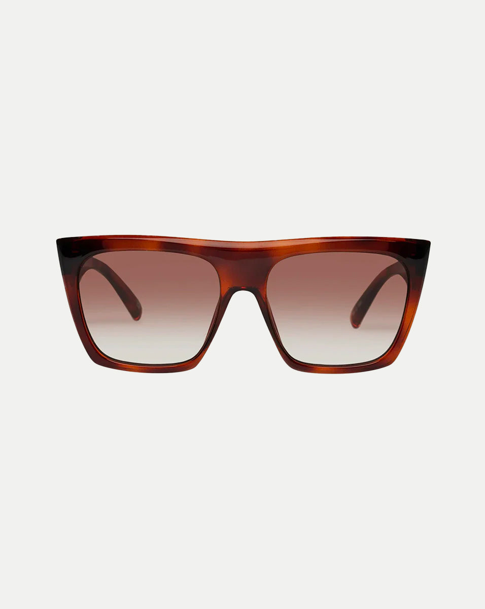 Le Specs Oversized D-Frame Tortoise Sunglasses | Veronica Beard