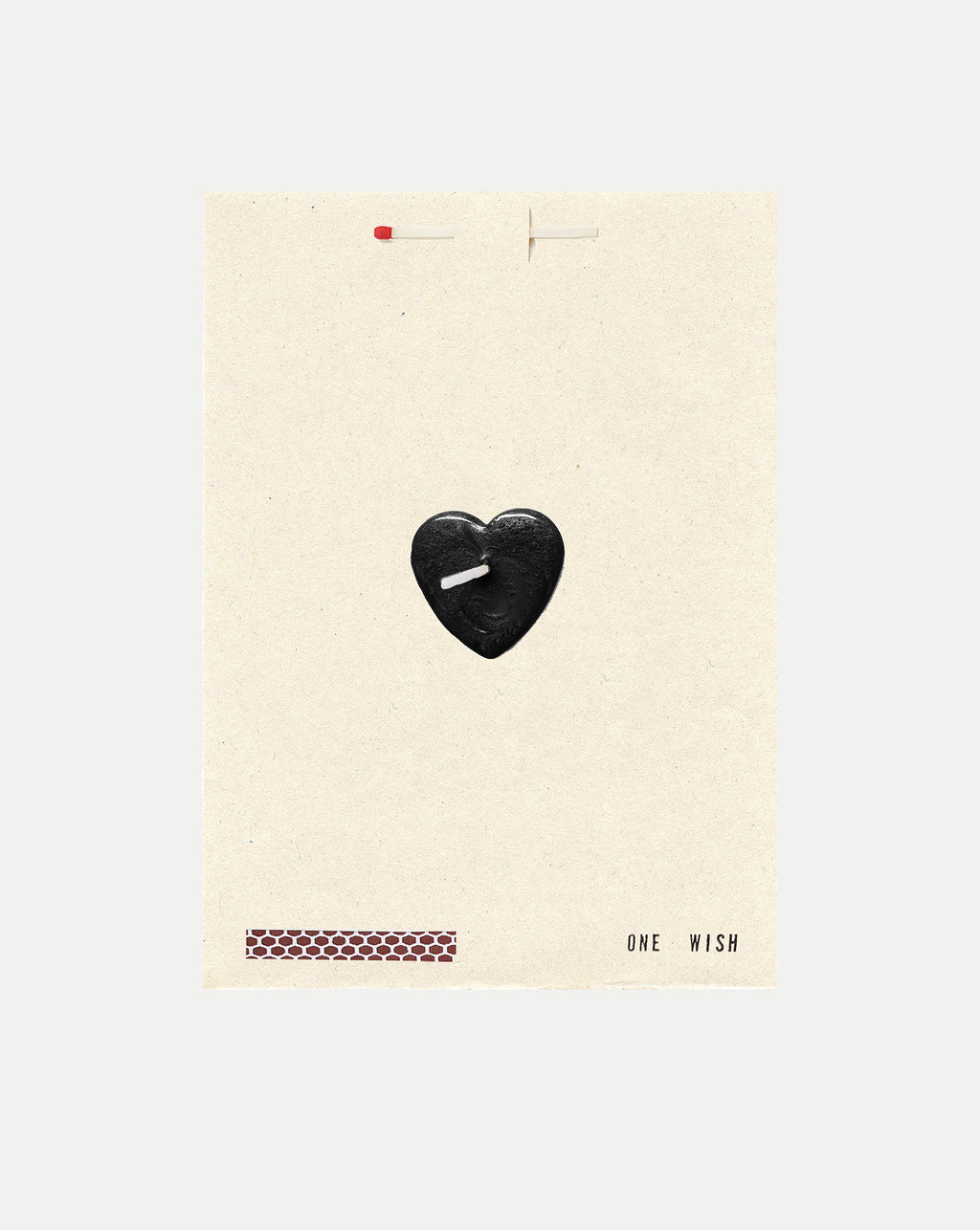 Veronica Beard Black Heart Wish Card - Black