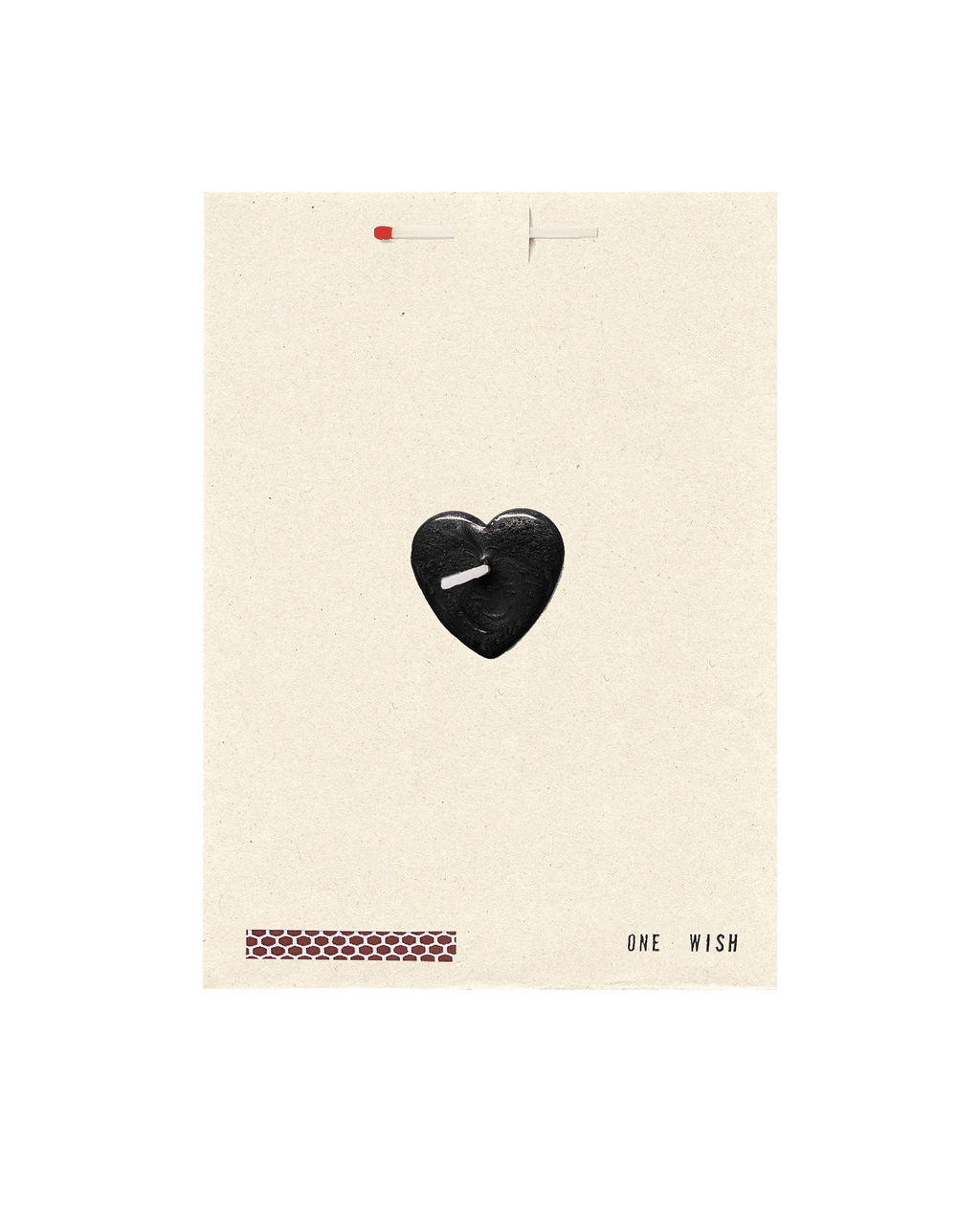 Veronica Beard Black Heart Wish Card Black