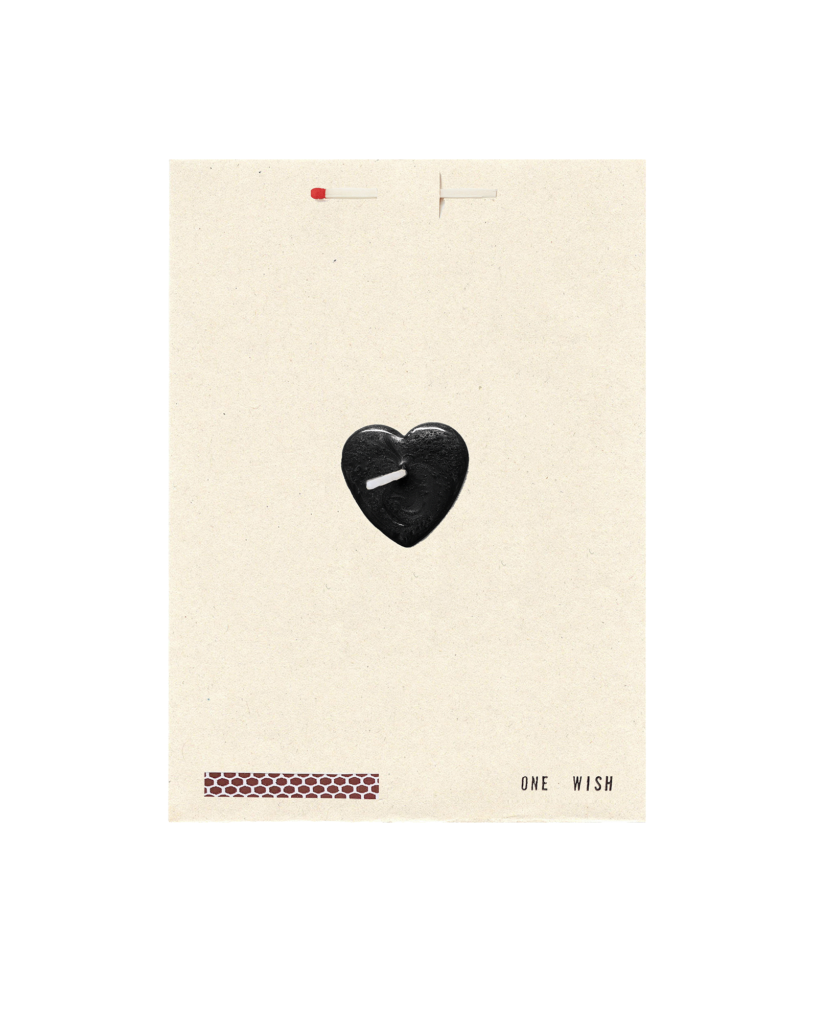 Veronica Beard Black Heart Wish Card Black