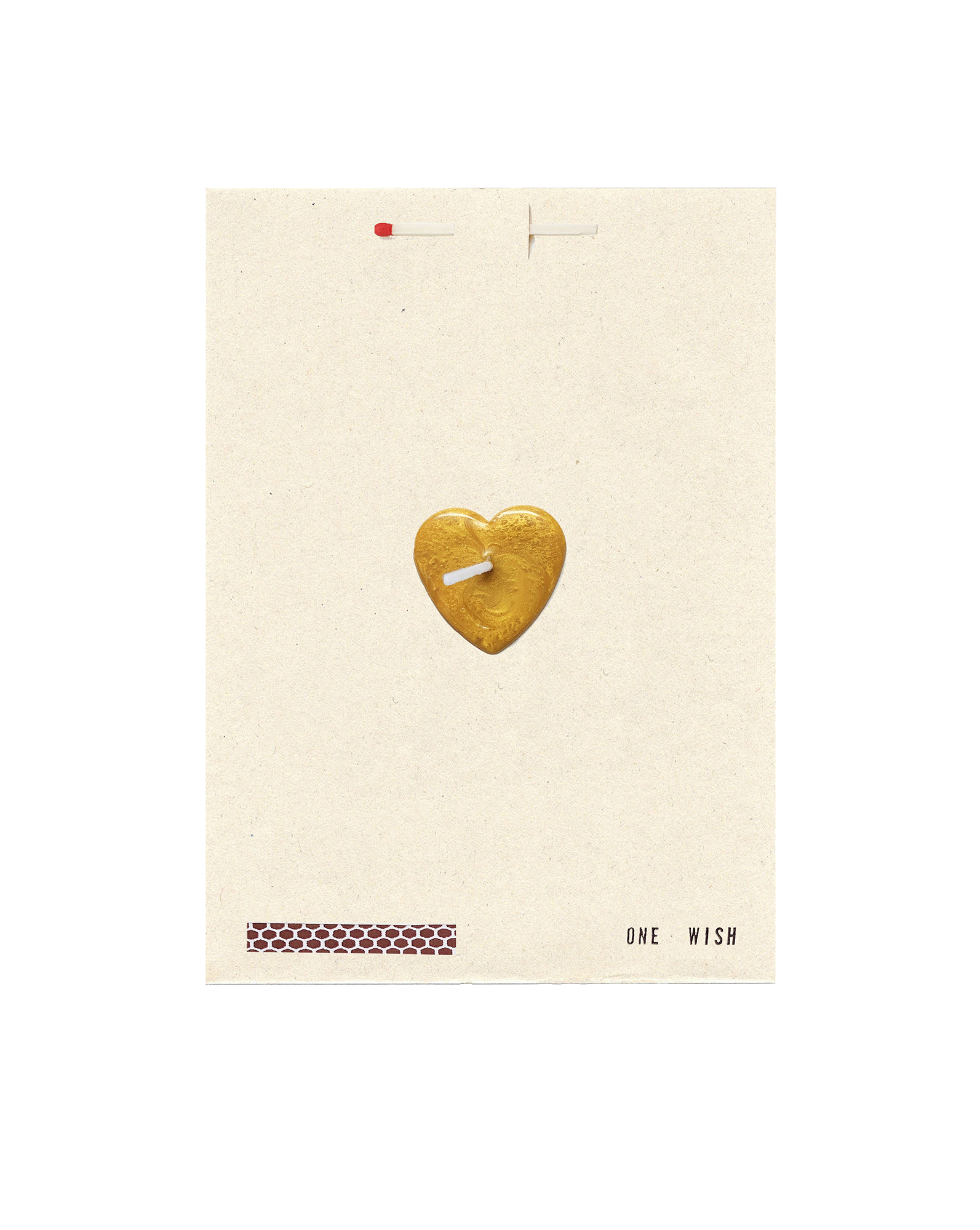 Veronica Beard Gold Heart Wish Card Gold