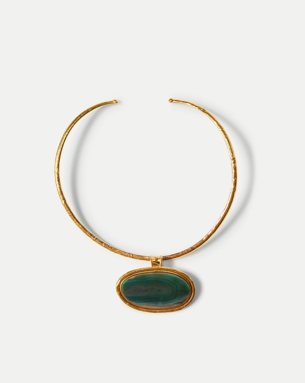 Veronica Beard Dakota Green Agate Necklace - Green Agate