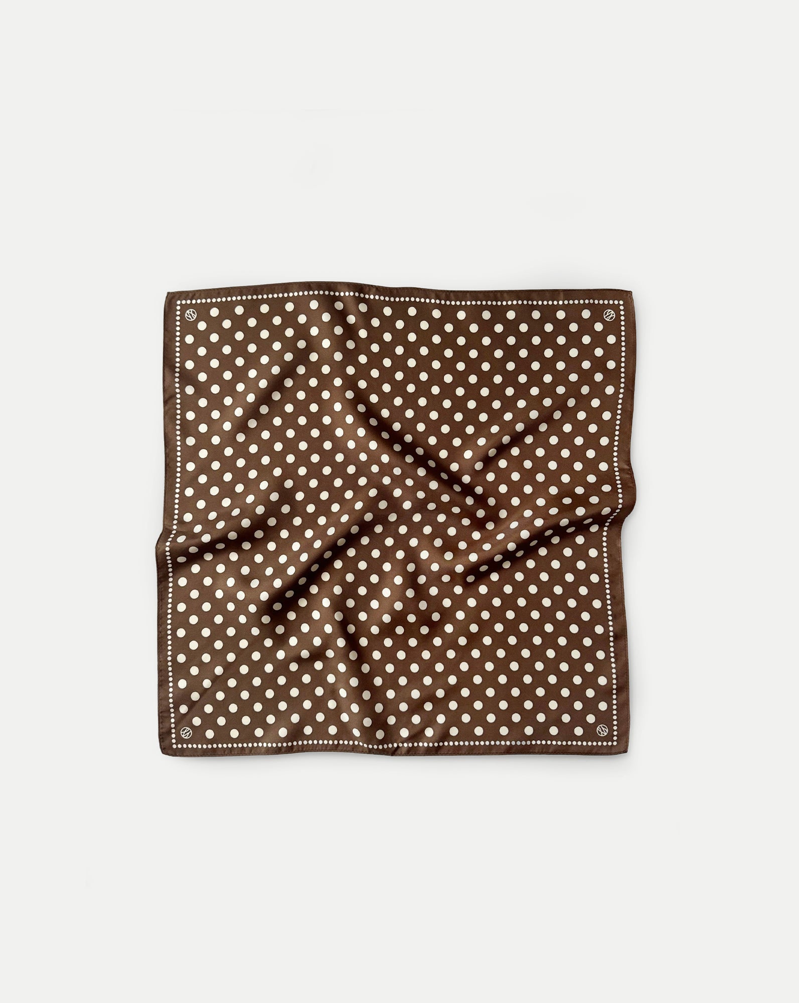 Silk Polka Dot Scarf in Brown | Veronica Beard