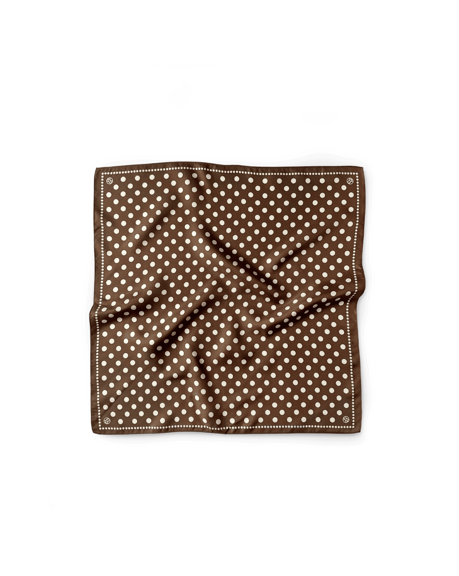 Foulard à pois en soie