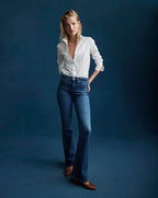 Veronica Beard Libby Poplin Button-Down Shirt - White