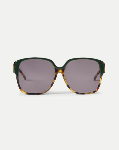 Veronica Beard Brigitte Oversized Sunglasses - Green