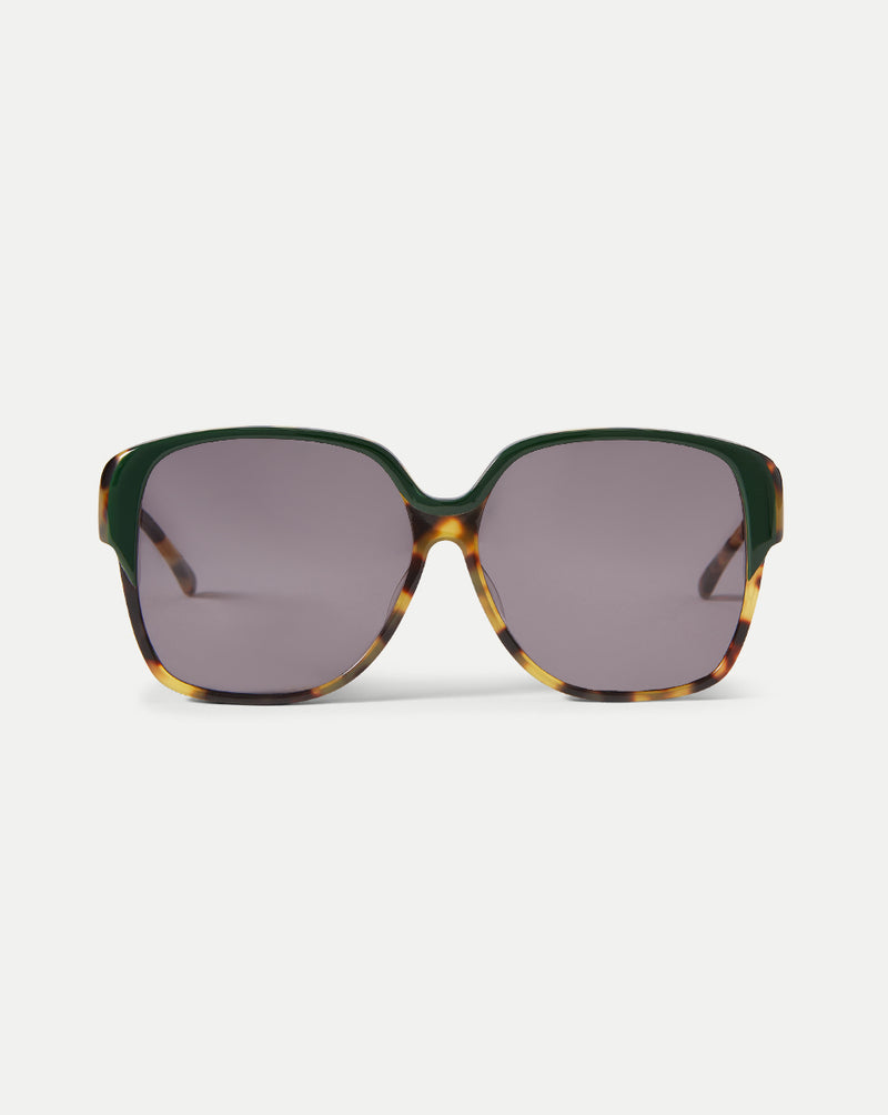 Veronica Beard Black Frame Jane Sunglasses Jane Square-Frame Sunglasses in Black | Veronica Beard main image 2