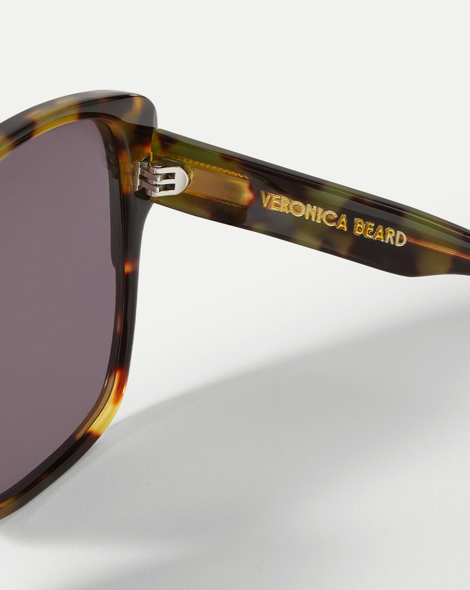 VERONICA BEARD Brigitte Oversized Sunglasses Brigitte Oversized Sunglasses in Green | Veronica Beard main image 2