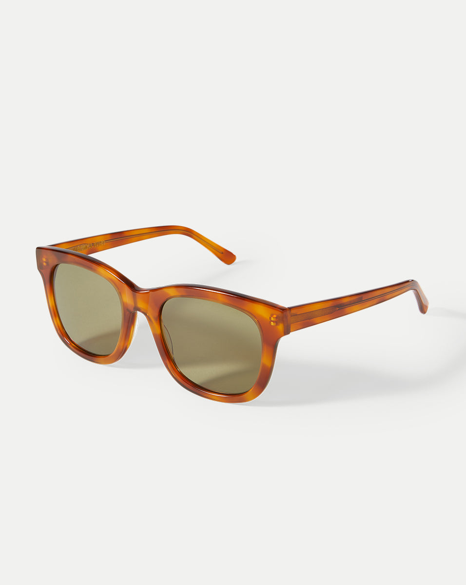 Jane Square-Frame Sunglasses in Honey | Veronica Beard display picture 1