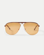 Veronica Beard Farrah Aviator Sunglasses - Brown