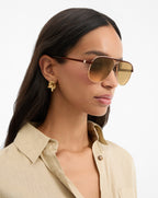 Veronica Beard Farrah Aviator Sunglasses