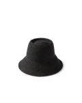 Veronica Beard Felix Raffia Straw Bucket Hat - Black