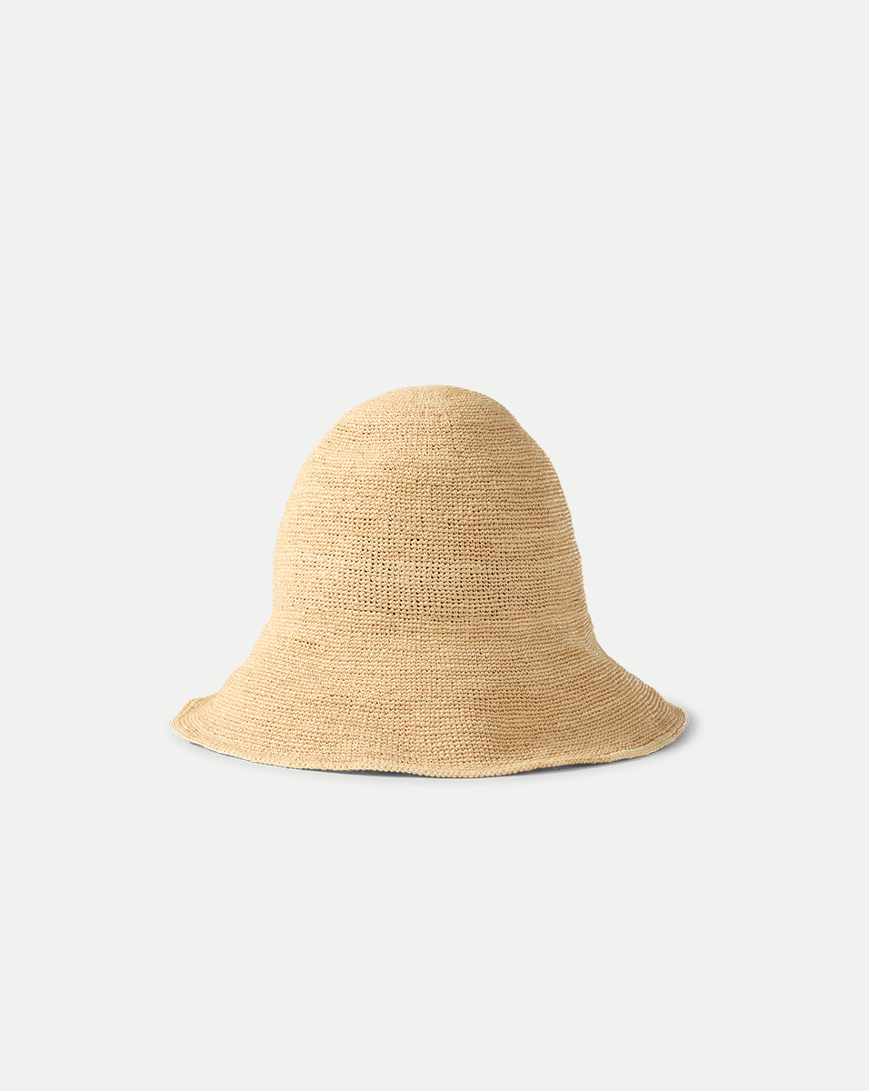 Teagan Raffia Straw Bucket Hat in Natural | Veronica Beard
