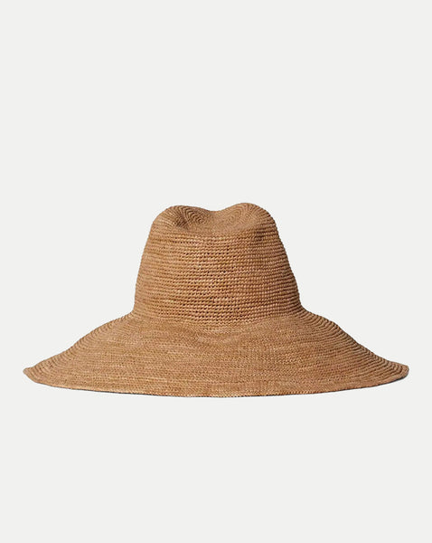 Waverly Raffia Sun Hat in Sand | Veronica Beard
