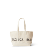 Veronica Beard Small Canvas Logo Tote Natural