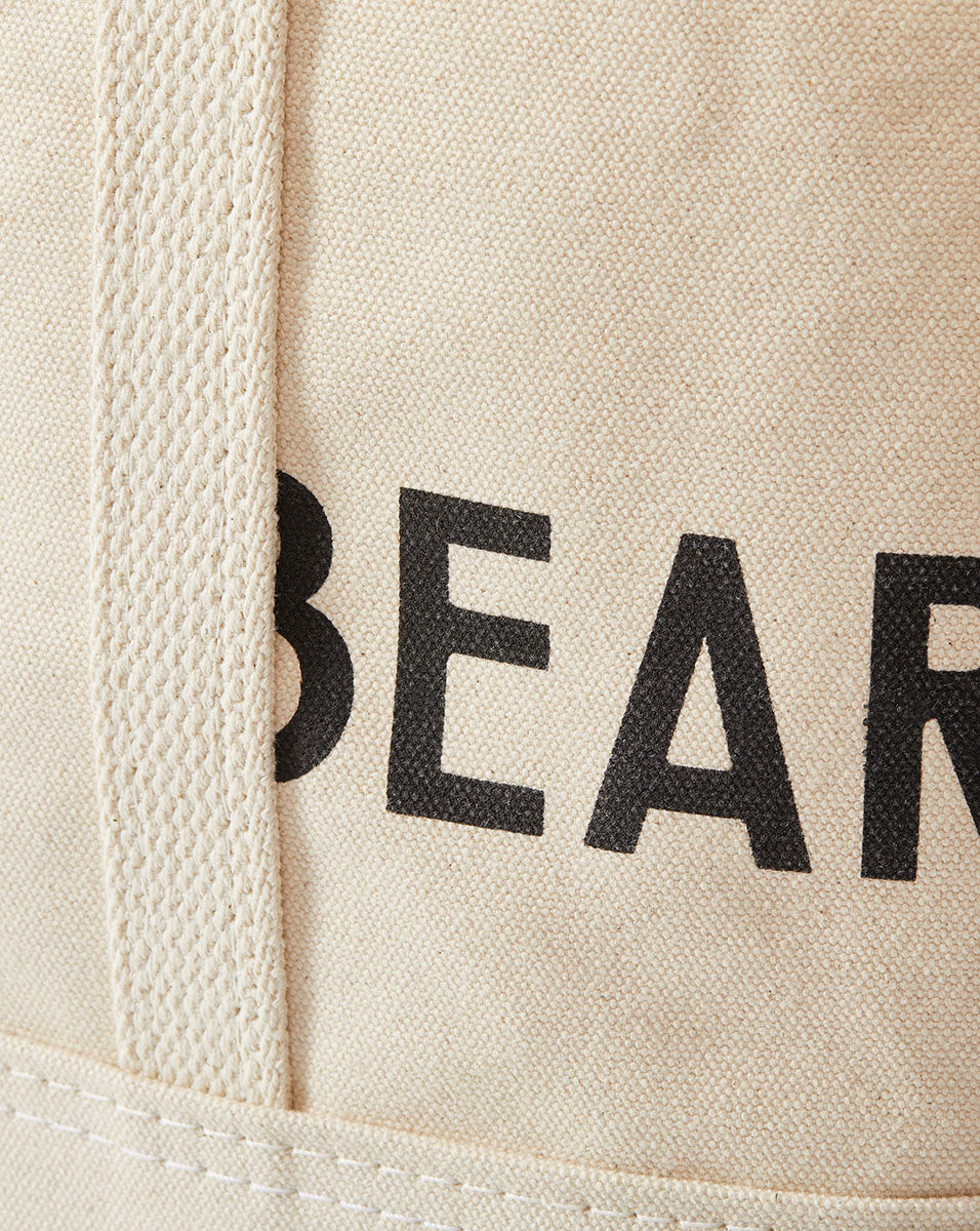 バッグ LOGO CANVAS TOTE BAG / NATURAL Small Canvas Logo Tote in Natural | Veronica Beard