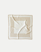 Foulard en soie rayé
