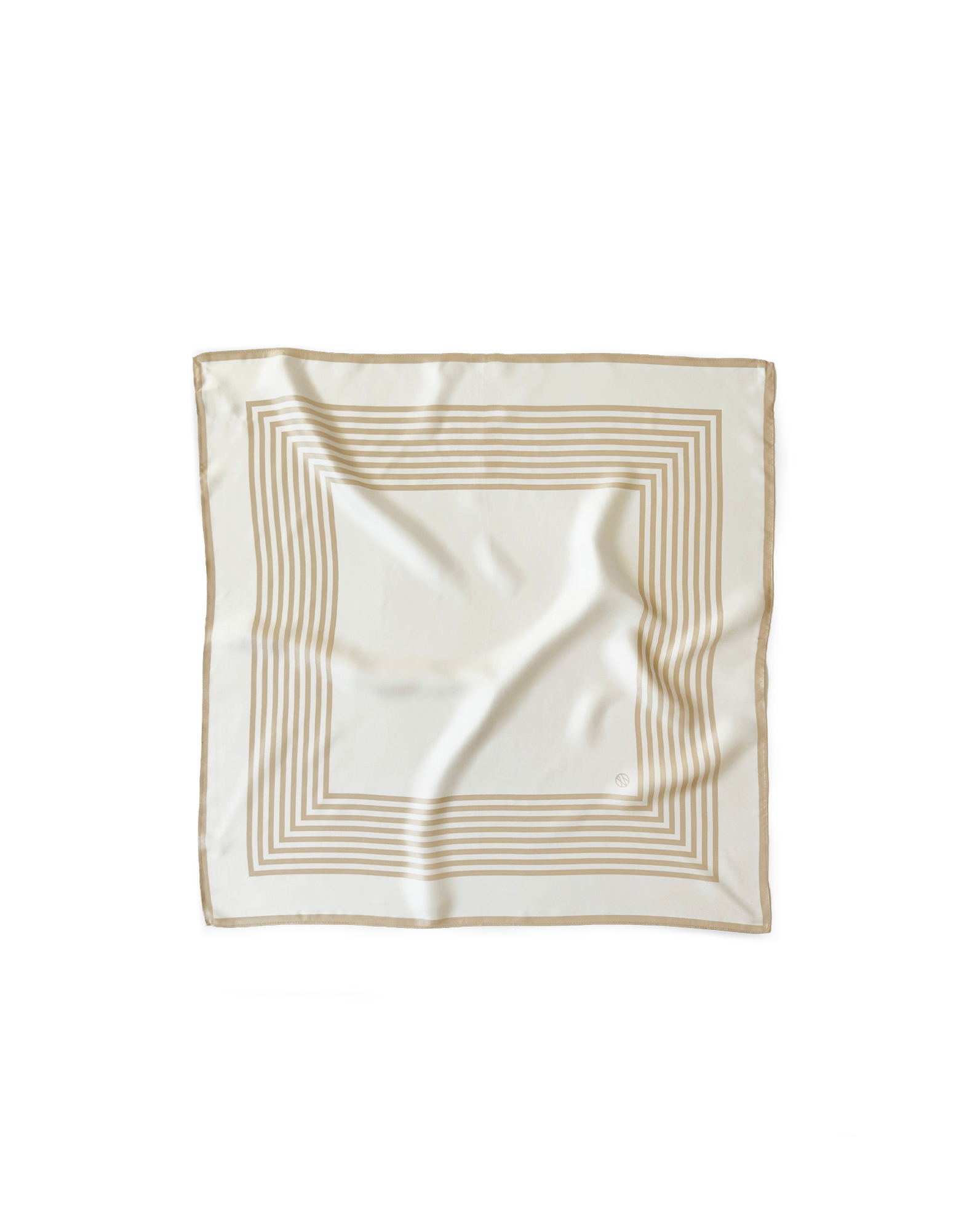 Foulard en soie rayé